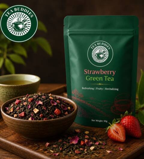 Strawberry Green Tea 250gm